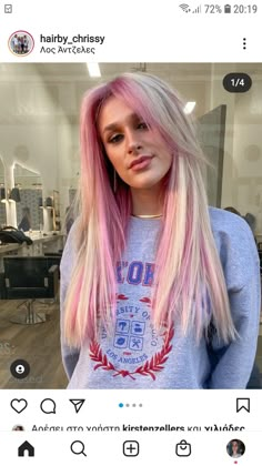 Pink Hair Highlights, Peekaboo Hair Colors, Peekaboo Hair, Creative Hair Color, Blonde With Pink, Blonde Hair Inspiration