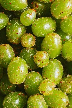 some green plants with white speckles on them