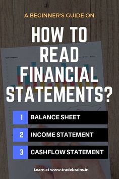 how to read financial statements?