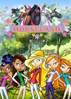 the cartoon horseland is shown in this image