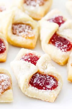 small pastries with jelly filling on them