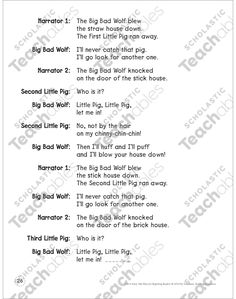 the big bad wolf worksheet for kids to learn how to read and write