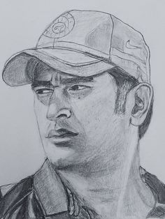 MS-DHONI-DRAWING Person Sketch, Mahendra Singh Dhoni, Beautiful Pencil Drawings, Cricket Player, Fanart Sketch, Spiderman Cartoon, Easy Mandala Drawing