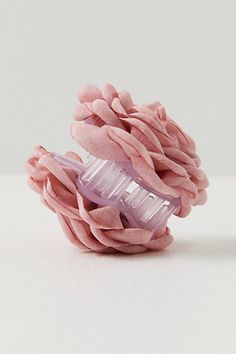 Rose Soft, Rose Hair Clip, Glossier You, Floral Hair Clip, Ladies Blouse Designs, Clip Hairstyles, Organza Flowers, Pink Fits, Rose Hair