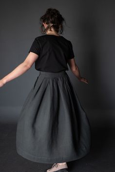 A pleated A-line skirt with slanted pockets, side button fastenings and pleats for fullness. Soft and floaty in linen, or smart and hardy in cotton twill. Can be made lined or unlined.
All seam allowances are 1.5cm unless stated otherwise and are included in the pattern.
Skill level; Intermediate.
This is a multi-size Paper pattern including sizes 6 – 18. 
Suitable fabrics – linen, cotton poplin, cotton voile, cotton sanded twill, hemp blends, Tencel/linen, needlecord, 4 – 8oz denim, lightw Merchant Mills, Merchant And Mills, Skirt Patterns Sewing, Sewing Skirts, The Shepherd, Cotton Voile, Skirt Pattern, Easy Wear, Fabric Samples