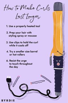 6 Hair Curling Tips to Make Your Style Last Beachy Highlights, Tighter Curls, Curling Tips, Glowing Hair, Ribbon Curls, Celebrity Hairstylist, Curling Hair, Stylist Tips, Styled Hair