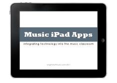 an ipad with the words music pad apps on it