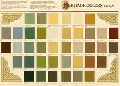 an image of a color chart with different colors on the page and below it, there is