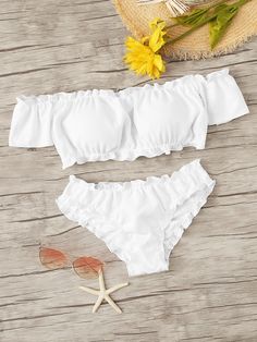 Trendy Swimsuits, Bardot Top, Beachwear For Women, Swimwear Sale, Off Shoulder Tops, Women Swimsuits