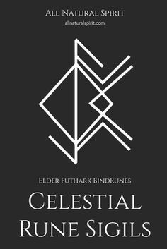 the cover for celestial rune sigils, with an image of two intersecting lines