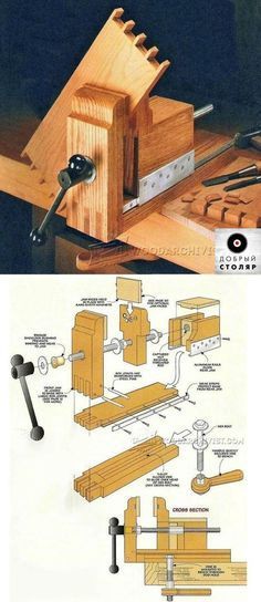 an image of woodworking tools and plans