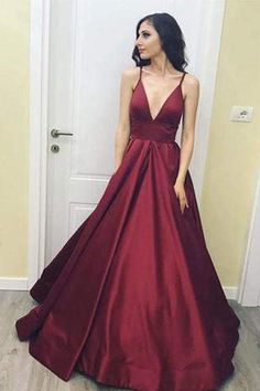 #alinepromdresses #floorlengthpromdresses #googleshopping #longpromdresses #maroonpromdresses #partyeventdresses #promdresses #sleevelesspromdresses #spaghettistrapspromdresses #strapspromdresses #vneckpromdresses Maroon Prom, Maroon Prom Dress, Cheap Prom Dresses Uk, Evening Dresses Uk, Evening Dress Long, Prom Dresses Simple, Prom Dresses Yellow, Prom Dresses With Pockets, V Neck Prom Dresses