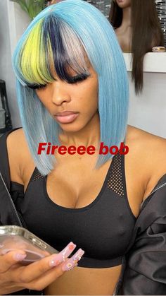 Protection Hairstyles, Mommy Hair, Blue Wigs, Mommy Hairstyles, Pink Blonde, Pink Blonde Hair, Turquoise Hair, Long Hair Color, Sew Ins