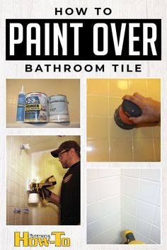 how to paint over bathroom tile with the help of a professional painter and decorator