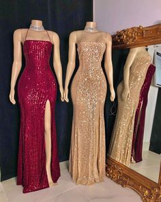 Classy Prom, Luxurious Dresses, Spaghetti Strap Prom Dress, Sequin Prom Dresses, Prom Outfits, Dress Spaghetti, Mermaid Prom Dresses, Long Prom Dress, Express Dresses