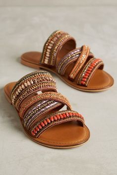 Jasper & Jeera La Plata Slides #anthrofave Trending Sandals, Shoe Closet, Vans Authentic, Shoe Obsession, On The Side, Shoe Game, Sandals Summer, Timberland Boots