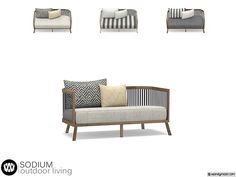 The Sims Resource - Sodium Loveseat Sims 4 Cc Bench Seat, Sims 4 Outside Furniture, Sims 4 Cc Outdoors, Sims 4 Cc Sectional Couch, Wondymoon Sims 4 Cc, Sims 4 Cc Outdoor Furniture, Sims 4 Cc Sofa, Sims 4 Cc Outdoor