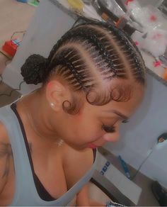 Cornrow Bun, Dr Kids, High Ponytail Hairstyles, Bob Cuts, Hair Charms, Cute Braided Hairstyles, Stitch Braids