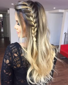 Penteados para Cabelos Longos 2018: Fotos, Passo a Passo e Dicas Trending Hairstyles, Box Braids Hairstyles, How To Make Hair, Model Hair, Hair Dos, Braid Styles, Up Hairstyles, Pretty Hairstyles