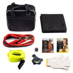 PRICES MAY VARY. IDEAL FOR – Most roadside emergencies, the Ultimate Kit is heavy duty and portable. Fits compactly in vehicles and is there to keep you safe in all road conditions. ALWAYS BE PREPARED – Be prepared for an unexpected emergency. Providing a feeling of safety and security is the aim of our products. You can rest assured that you will be prepared for any situation you encounter. Every product undergoes rigorous testing to ensure that it works flawlessly every time. THE POWER OF SAFE Safety Kit, Car Safety, Knitted Gloves, Safety And Security, Heavy Duty, It Works, Road, Vehicles