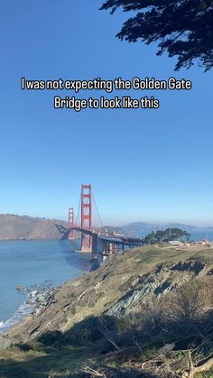 the golden gate bridge is looking like this