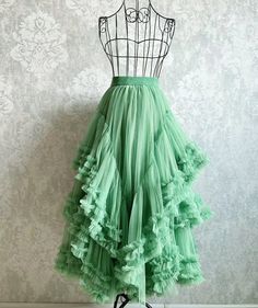 Romantic Layered Tulle Long Skirtgradient Mesh Skirthandmade - Etsy Ruffle Mesh Skirt, Ruffle Skirt Tulle, Vintage Long Skirts, Long Skirt With Ruffles, Custom Tulle Skirt, Long Skirt Plus Size, Tulle Wedding Skirt, Layered Ruffle Skirt, Prom Skirt