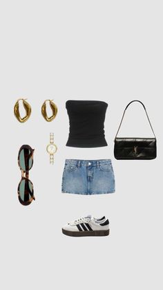 Samba Outfit, Outfit Inspo Summer, Trendy Outfits For Teens, Cute Everyday Outfits, Cute Summer Outfits, Summer Fashion Outfits, Lookbook Outfits, Preppy Outfits