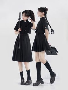 A high-class black setup reminiscent of a foreign swordsman.
 It is a fantasy item that makes the fantasy world you envisioned a reality.
 You can choose the length of the skirt, so you can combine it according to the atmosphere you want to be.



 <item>



 short jacket

 Skirt (total length: 42cm)

 Skirt (total length: 45cm)

 Skirt (total length: 60cm)

 Skirt (total length: 70cm)

 Skirt (total length: 85cm)

 Skirt (total length: 90cm)

 pleated blouse






 <Size>



 short jacket Black Gothic Pleated Skirt, Female Pose Reference, Standing Poses, Skirt Pleated, Pleated Blouse, Pose Ref, Rose Embroidery, Poses Reference, Pose References