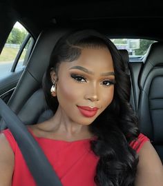 Red Lipstick For Black Women, Red Lipstick Black Women, Red Lipstick Makeup Black Women, Makeup Look For Black Women, Capricorn Szn, Brown Makeup Looks, Red Lipstick Makeup Looks, Red Makeup Looks, Seductive Makeup