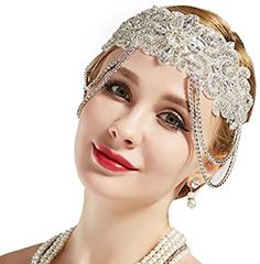 1920s Themed Wedding, Great Gatsby Accessories, 1920s Wedding Theme, 1920s Great Gatsby, Bridal Headpiece Vintage, Gatsby Accessories