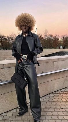 Black Futuristic Fashion Men, Black Men Alternative Fashion, Afro Punk Fashion Men, High Fashion Men Outfits, Men’s High Fashion, Techno Outfit Men, Euphoria Outfits Men, All Black Outfit Streetwear, Male High Fashion