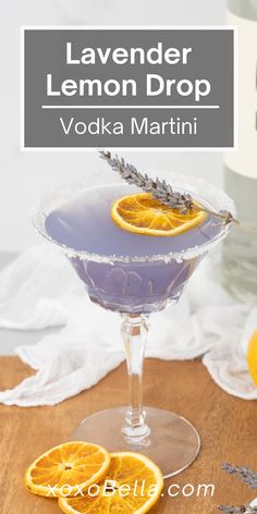 A lavender lemon drop vodka martini is a light, refreshing and totally delicious spring cocktail. Blending the unmistakeable flavour of lavender with a bright splash of lemon and sweet orange, this lavender lemonade vodka cocktail is perfectly balanced. So if you’re looking for spring drink ideas, I recommend making this mixed drink with homemade lavender simple syrup, vodka and triple sec. Vodka and triple sec pair up with lemon to make this delicious lavender lemon drop vodka martini. #martini Lemon Lavender Vodka Cocktail, Purple Lemon Drop Martini, Lavender Drop Martini Yard House, Lavender Drop Martini, Lavender Lemondrop Martini, Lavender Lemon Drop Martini Recipe, Martinis With Vodka, Lemon Lavender Cocktail, Purple And Yellow Cocktail