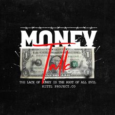 money is the most important part of evil project's album cover art, which features an image of a one dollar bill with barbed wire on it