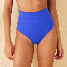 Step into summer with this High-Waist Banded Bikini Bottom from Shade & Shore™. The full-coverage swim bottom is made from soft, stretchy fabric for comfortable wear and boasts slimming, tummy-controlling properties to flatter your figure. Fashioned in a solid color, it features a tailored high-rise, high-waist silhouette with a pull-on design and a banded waist. Shade & Shore™: Made for the sun & fit for fun. Modest Two Piece Bathing Suits, Royal Blue Swimsuit, Full Coverage Swim Bottoms, Cute Tankinis, Outfits For Vacation, Honeymoon Clothes, High Waisted Bathing Suits, Things I Need To Buy, Modest Swimsuits