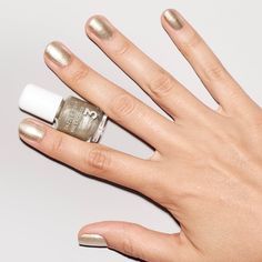 A bright champagne gold. 0.17 fl oz Gloss Nails, Dazzle Dry, The Afterparty, Muted Red, Warm Taupe, Nail Prep, Green With Blue, Nail Oil, Body Spa