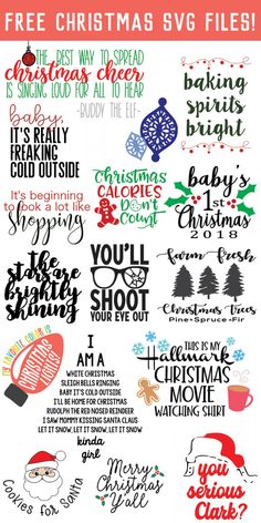 christmas svg files for cricut and silhouettes