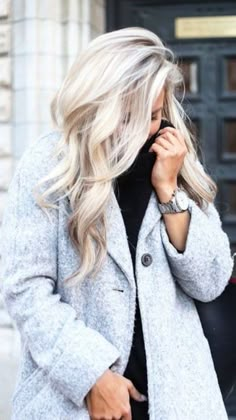 Winter Blonde, Blondes Have More Fun, Winter Hair Color, Blonde Bombshell, Blonde Ombre, Hair Skin Nails, Nails And Makeup