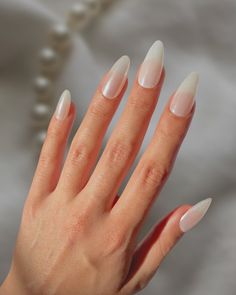 White Akoya Pearl – Soft White with White Chrome Nail As clean and classic as the renowned Akoya pearl. These are our take on the trending Hailey Bieber chrome nails. Designed by Jas (@jasgotbars) Choose your preferred nail shape and length! Order Details CUSTOM SIZED. 7-15 day lead time (from the time we receive customer sizes). Lead times can vary due to seasonal traffic and shipping delays. New clients will receive a free sizing kit in advance of production. Sizes stay on file for all future Hailey Bieber Chrome Nails, Hailey Bieber Chrome, Barbie Pink Nails, White Chrome Nails, Festive Nail Art, Chrome Nail, White Chrome, Nails Medium, Glam Nails