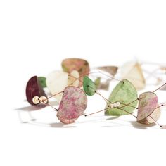 HILDE JANICH JEWELRY - Google Search Pink Pearls, Green And Pink, Parchment Paper, Pink Pearl, Stud Earrings, Green, Pink