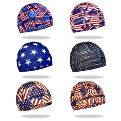 PRICES MAY VARY. 1. Skull Caps Qty : 6 Pcs skull caps packed into 1 package, interchangeable wear with different patterns 2. Comfortable fabric: Sweat wicking beanie is made of polyester material, soft, elastic, breathable, dustproof 3. Multi-scene application: Head wraps suitable both indoor and outdoor activities, such as physical training, playing balls, home life, cycling, hiking, running, climbing, work outisde 4. General size: Hard hat helmet liner fits most people's head circumference, th Physical Training, Branded Caps, Helmet Liner, Sports Hat, Beanie Black, Sport Hat, Running Sports, Play Ball, Skull Cap