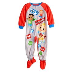 Officially Licensed Merchandise USA Seller! So you will get it fast! ***NEW WITH TAGS*** CoComelon Cute and Snugly Soft Blanket Sleeper "Best Friends" Perfect for your CoComelon Fan! Available here in Toddler Sizes: 2T 3T 4T 5T (More styles of CoComelon can be found in my eBay store.)      Fun bedtime style starts with these popular CoComelon pajamas featuring vibrant colorful graphics. One piece zip front blanket sleeper. Covered feet with non-slip soles for safety.   Ultra Soft micro-fleece material. Please contact me with any questions.  Smoke and pet free home. Buy with Confidence! 100% Rating Consistently for over 20 years! You are a valued customer.  We strive to make your experience pleasant and rewarding. Any questions? Please feel free to message us. We respond quickly. Returns ar Cocomelon Characters, Toddler Suits, Blanket Sleeper, Footie Pajama, One Piece Pajamas, Baby & Toddler Clothing, Size 4t, Soft Blankets, Toddler Sizes