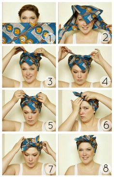 Fashion infographics Ways To Wear Bandanas, Mode Turban, Hair 2018, Bandana Hairstyles, Hair Wraps, Short Haircut