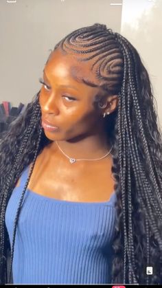 Fulani Braid Hairstyles For Black Women, Fulani Knotless Braids, Fulani Knotless, Fulani Braids With Curls, Knotless Braids With Curls, Cornrows Ideas, Scalp Braids, Twisted Hair