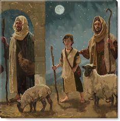 Nativity Shepherds Art Print Darren Gygi, Gallery Painting, Pictures Of Christ, Affordable Artwork, Human Figures, Catholic Images, Biblical Art, Brings Joy, Christmas Canvas