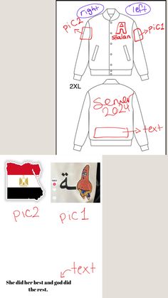 the instructions for how to draw an egyptian coat