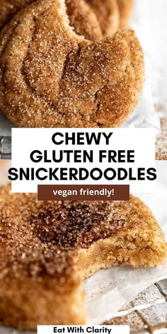 chewy gluten free snickkerdoodles are the perfect snack to eat