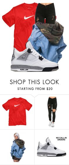 "Untitled #202" by trillest-qveen247 ❤ liked on Polyvore featuring NIKE Jordans Outfits, Neesees Dresses, Tomboy Outfits, Dope Outfits, Urban Outfits, Up Girl