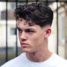 Modern Side Part Haircut, Wavy Perm, Hairstyles Reference, Drop Fade, Low Fade Haircut, Textured Haircut, Taper Fade Haircut, Mullet Haircut