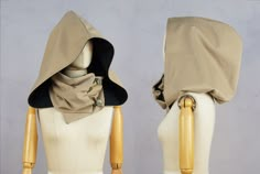 "Price is included a 10% discount because it has a little uneven seam at the inside of the front seam. You don't see it that well but I know it is there. Hood is the one in the photo's. Not my normal quality. The hooded cowl has a big XXL Victorian hood. This clever hooded cowl is wearable in different ways. Just like you want. You can wear on two sides, just let it hang or completely close it on heavy winter days. You can simply use the buttons. You will look lovable in this design. It is an ea Fantasy Hood, Hooded Scarf Pattern, Cowl Hood, Hoodie Scarf, Hood Pattern, Hooded Cowl, Hood Jacket, Hooded Scarf, Fashion Inspiration Design