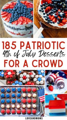 4th of July desserts Memorial Weekend Desserts, Gluten Free 4th Of July Desserts, Easy Fourth Of July Desserts, 4th Of July Ideas